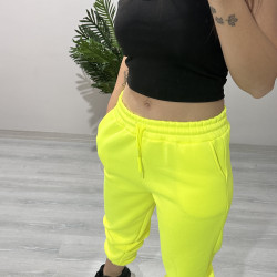 Neon Sarı Eşofman Altı