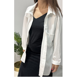 Oversize Beyaz Gömlek