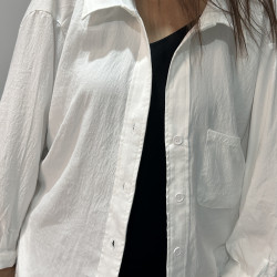 Oversize Beyaz Gömlek