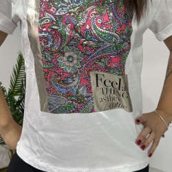 Etnik Feel Detaylı T-shirt